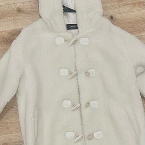 Cozy White Toggle Coat